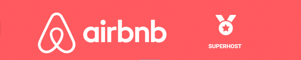 logo de airbnb y superhost DEPARTAMENTOS CON ALBERCA CLIMATIZADA EN CDMX